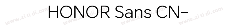 华为荣耀字体HONOR Sans CN字体转换
